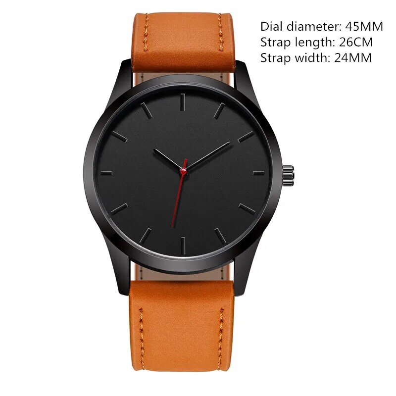 Reloj – montre-bracelet en cuir à Quartz pour homme, accessoire de mode avec grand cadran, style militaire, de Sport, de haute qualité, T4, 2018