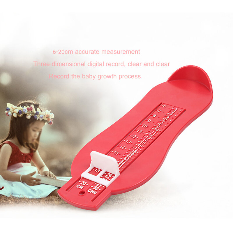 Elino régua para crianças, dispositivo de medição de sapatos infantil, régua de medição para os pés