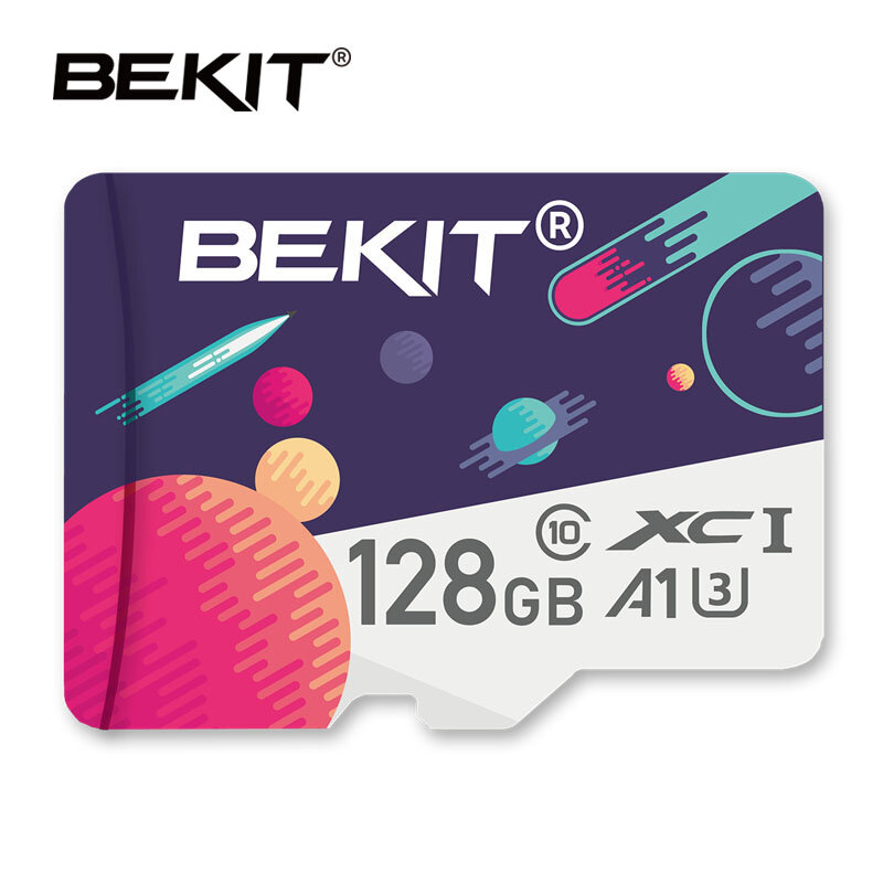 Bekit 메모리 카드 16 기가바이트 32 기가바이트 64 기가바이트 128 기가바이트 Class10 TF 카드 A1 UHS-3 80 메가바이트/초 256 samrtphone 및 table pc 용 오리지널 카드