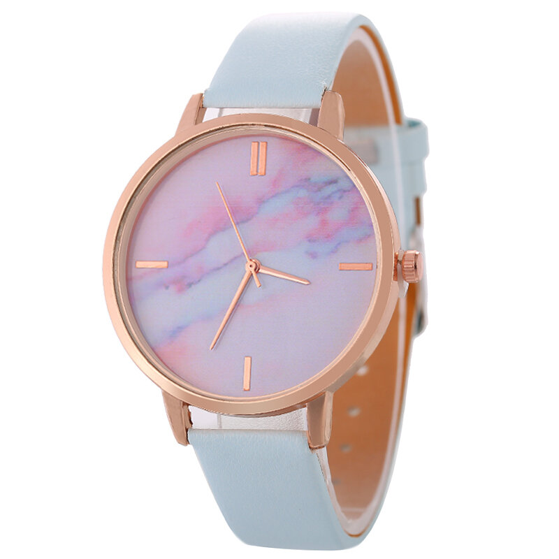 2020 แฟชั่นนาฬิกาควอตซ์ที่มีสีสันหินอ่อนสไตล์สุภาพสตรีนาฬิกา Casual ผู้หญิงนาฬิกา reloj mujer Kol saati zegarek damski