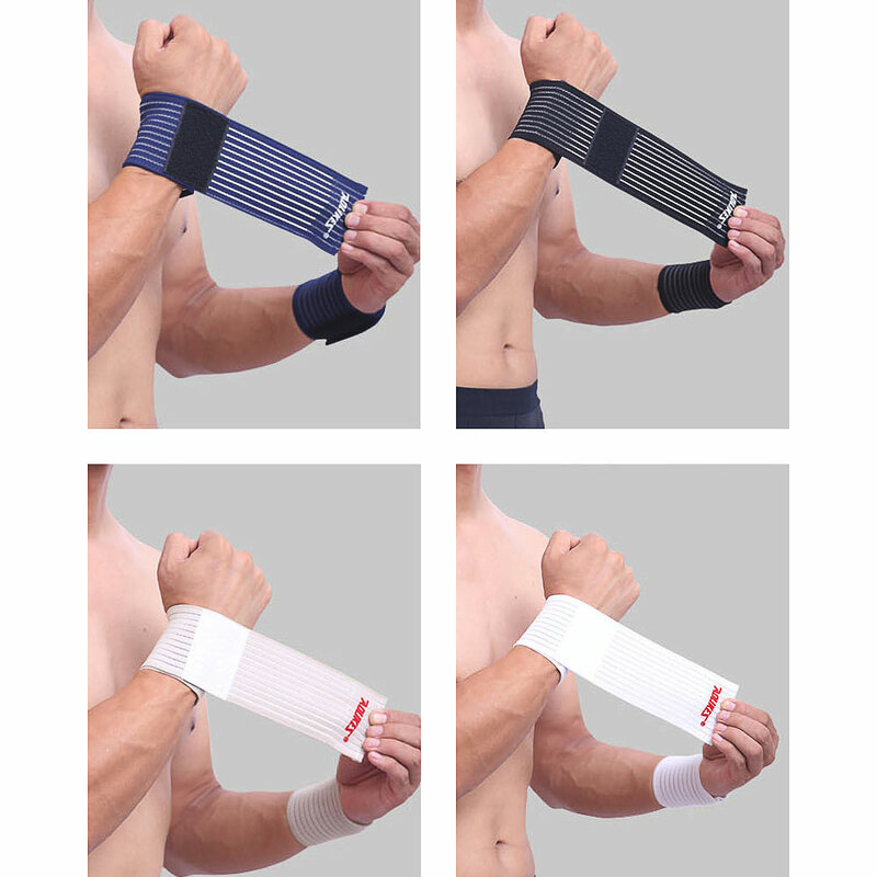 Multifunct Elastic Sport Bandage Wristband hand Gym Support polso brace Wrap Tennis Cotton Weat band Fitness Powerlifting