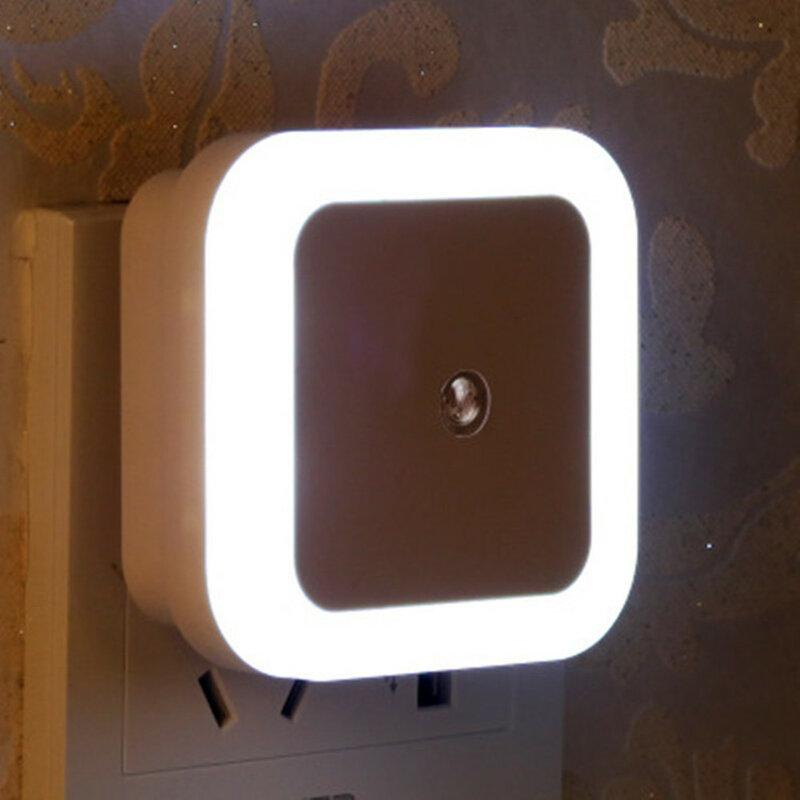 Luz LED nocturna con Sensor de luz, lámpara de noche con ahorro de energía, para pasillo, escaleras, baño, habitación de bebé, dormitorio, para niños y ancianos