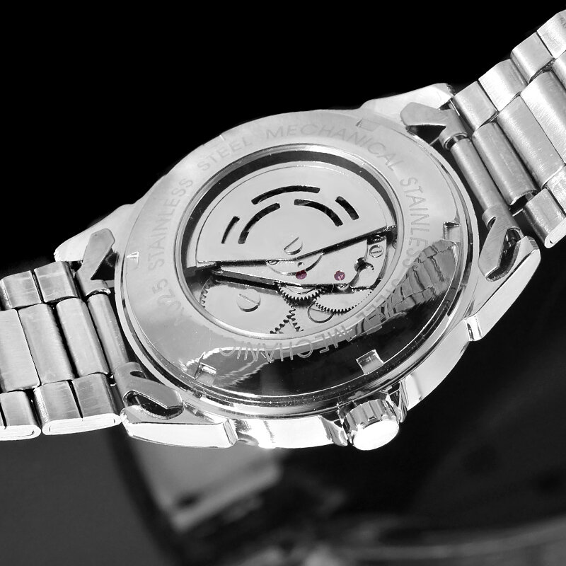 T-winner men relógios de pulso mecânicos automáticos marca superior luxo casual moda data calendário relógio de pulso presentes relógios masculinos