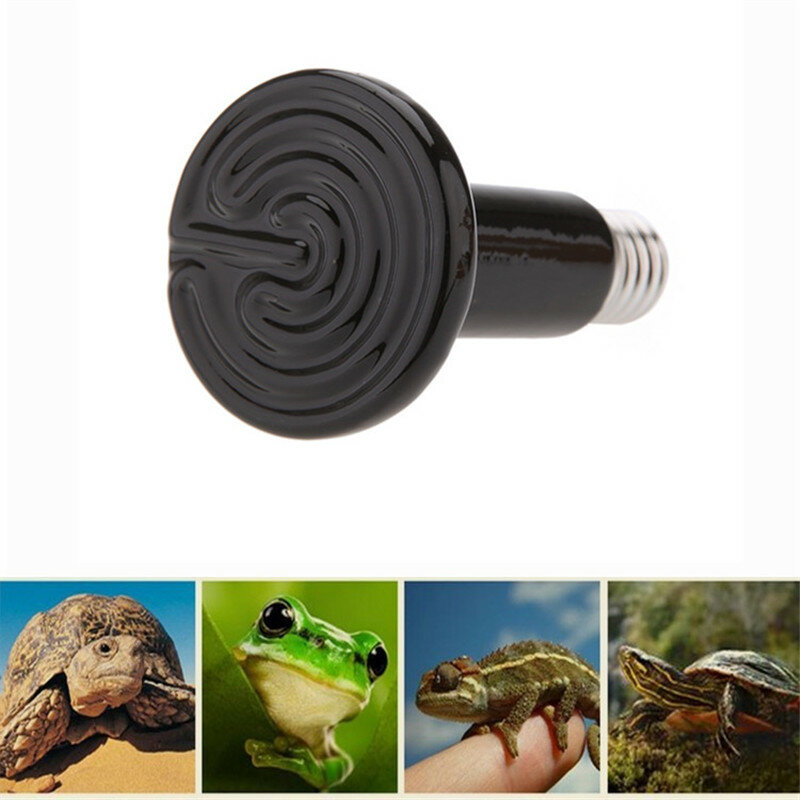 Guiyi-Lámpara de Reptiles de rana negra, calentador de Reptiles, animales de invierno, lámpara de cerámica, anfibio especial/25W50W75W100W150W200W