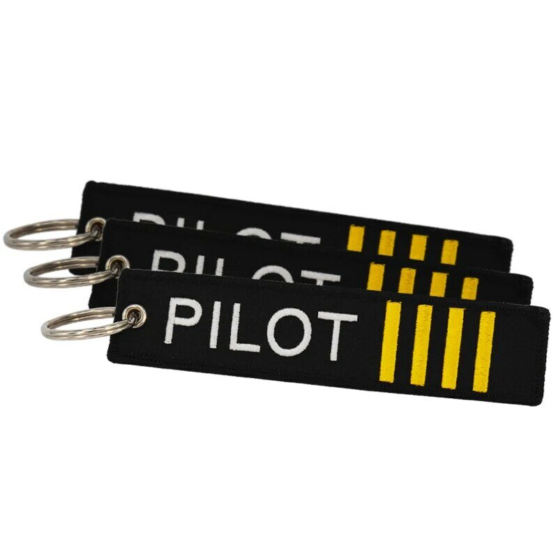 5 ชิ้น/ล็อต POMPOM Pilot พวงกุญแจการบินของขวัญกระเป๋า Key Tag Stitch พวงกุญแจ Keyring การบิน Llaveros Aviacion เครื่องประดับ