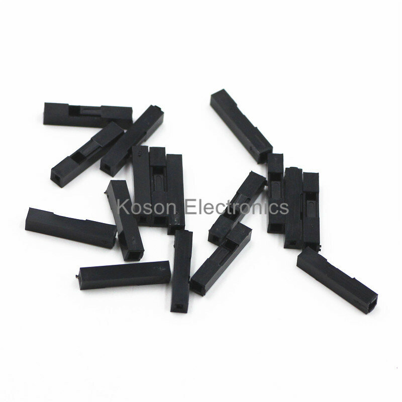 100Pcs 1P Dupont Jumper Wire Cable Housing Female Pin Connector DuPont plastic shell 2.54mm Pitch