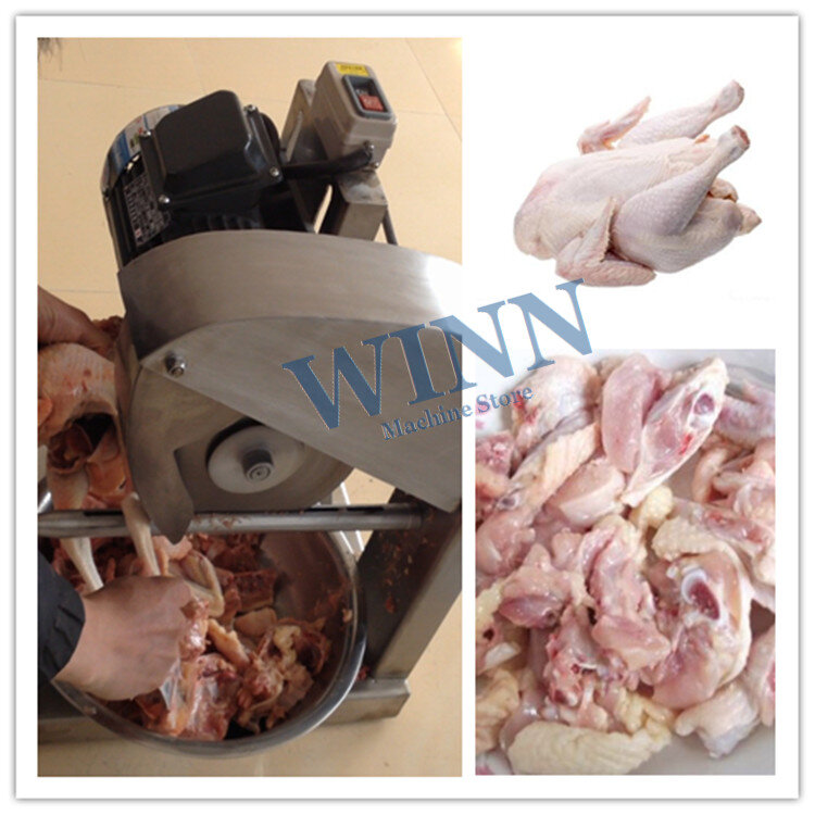 Geflügel schneiden maschine 110 V/220 V Edelstahl fleisch cutter Huhn separator Teilen und schneiden maschine Chopper