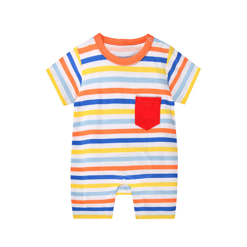 Summer kids Romper Baby Boy Girls Short Sleeve Cotton Infant Jumpsuit Cartoon Printed Baby Girl Rompers Newborn Baby Clothes