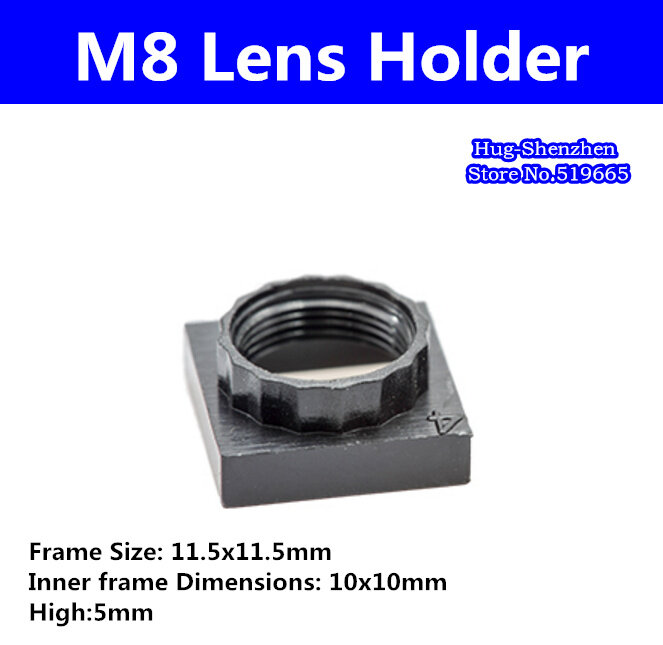 20 Pcs/Lot Gratis Pengiriman M8 lensa mount pemegang lensa kamera CCD lens mount ABS