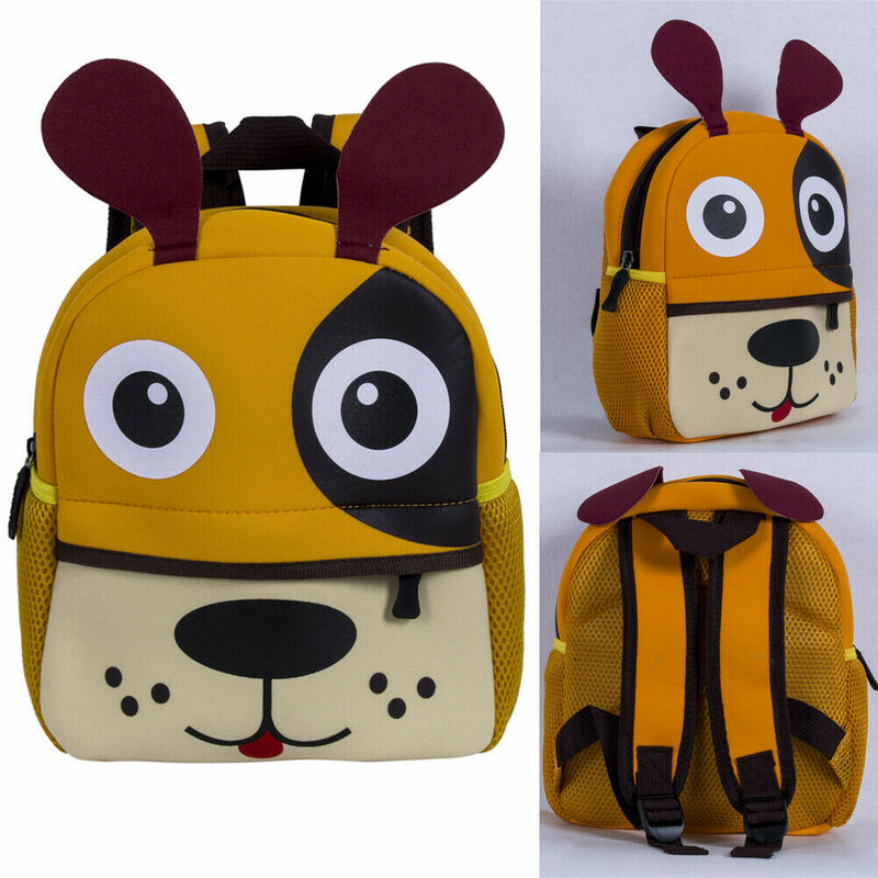 Bonito da criança do miúdo sacos de escola mochila do jardim de infância crianças meninas meninos mochila 3d adorável dos desenhos animados animal saco