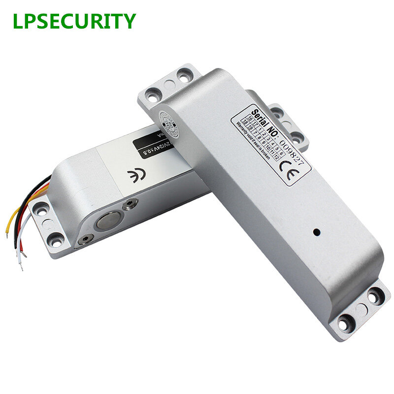 LPSECURITY 12V ระบบล้มเหลวปลอดภัยไฟฟ้า drobbolt ล็อคสำหรับระบบควบคุมประตูไฟฟ้า Bolt ล็อค