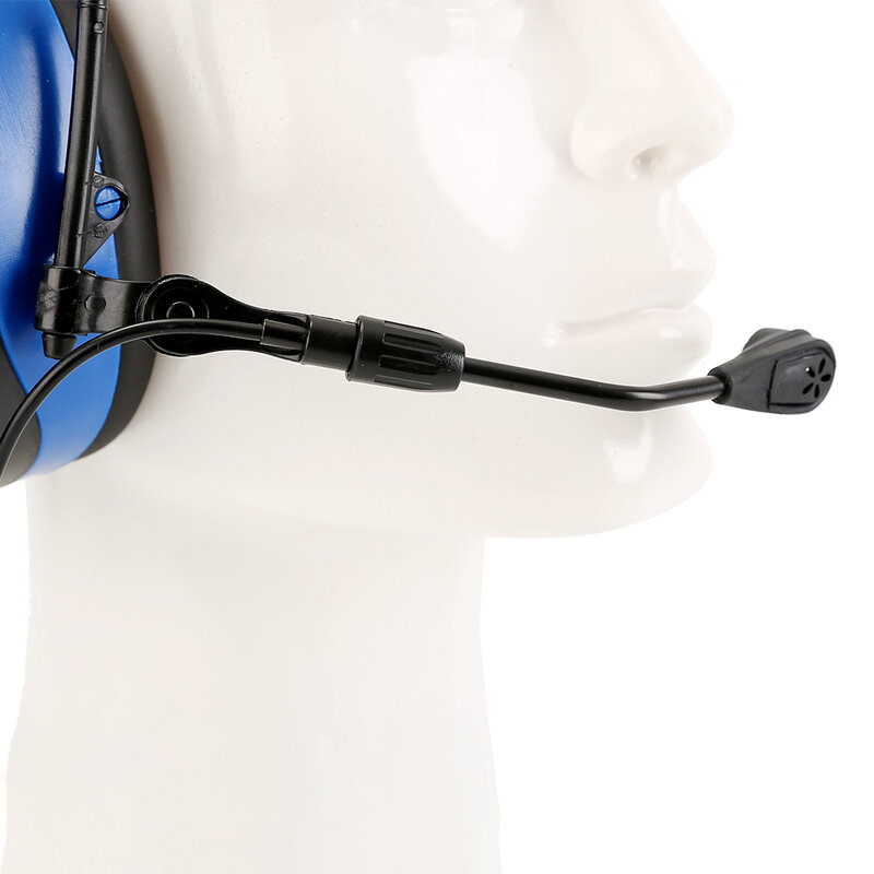 블루투스 청력 보호 귀마개, 마이크 포함, 전자 소음 감소 전술 귀마개, AM/FM 라디오 귀마개