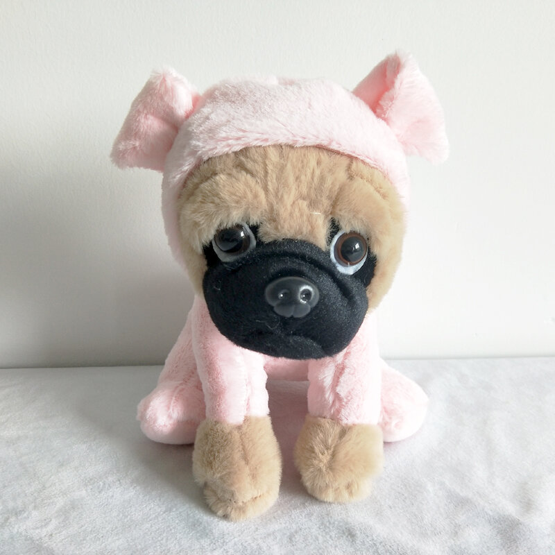 Cute imitation hat-wearing dog puppy plush toy sanddog puppy puppy birthday gift girl