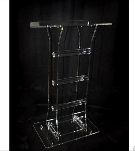 Groothandel Clear Armatuur Displays Plexiglas Aangepaste acryl lessenaar crystal podium Acryl Podium Clear Lessenaar Kerk Preekstoel