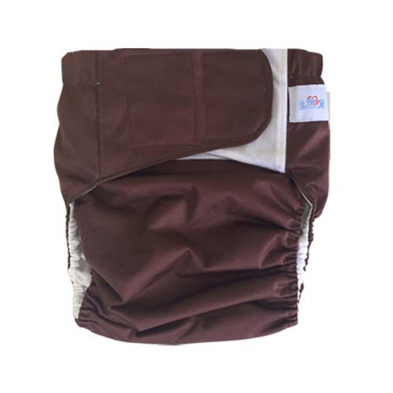 Fraldas adultas reutilizáveis calças molhadas da incontinência tamanho código ampliado cintura 2.7-3.6 pés ajustáveis tpu fraldas almofadas menstruais