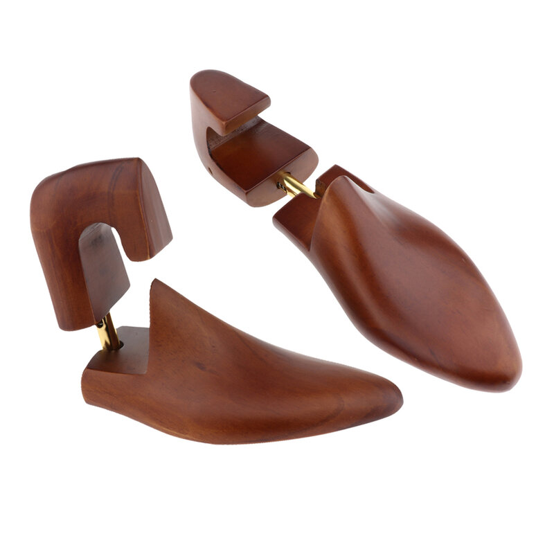 1 para mężczyźni praktyczne elastyczne czopiarki do butów były nosze z drewna cedrowego drzewa do butów regulowane czopiarki usztywniacze do kołnierzyków