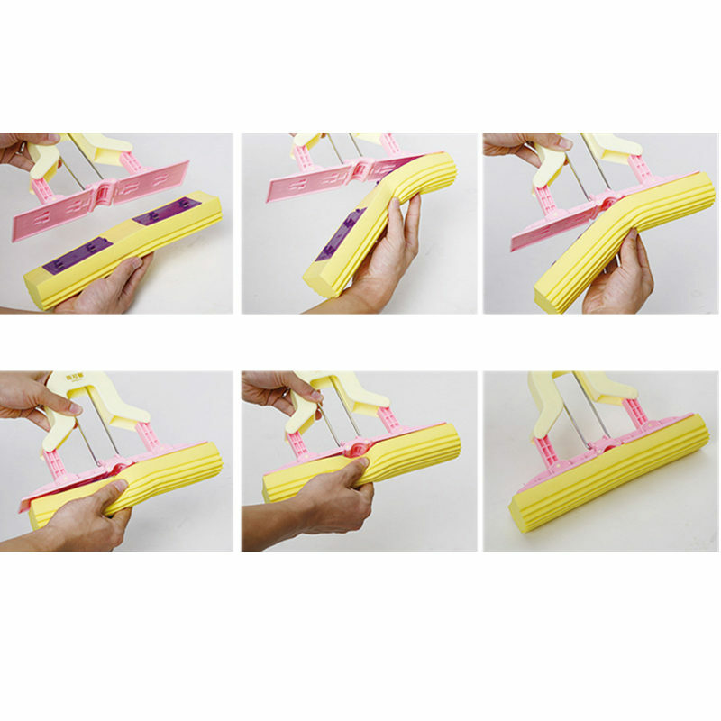 2 Pcs Sponge Mop Pads Aksesoris Suku Cadang Isi Ulang Pel Pad Kepala untuk Pel Dilipat Peras Air Karton Sistem Aliran