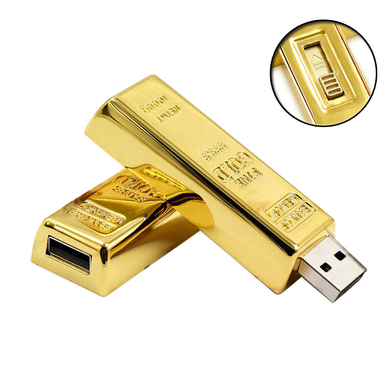 Wysokiej jakości metalowa pamięć USB flash 128GB złota pendrive kreatywny prezent pen drive 4GB 8GB 16GB 32GB 64GB pendrive pamięć USB