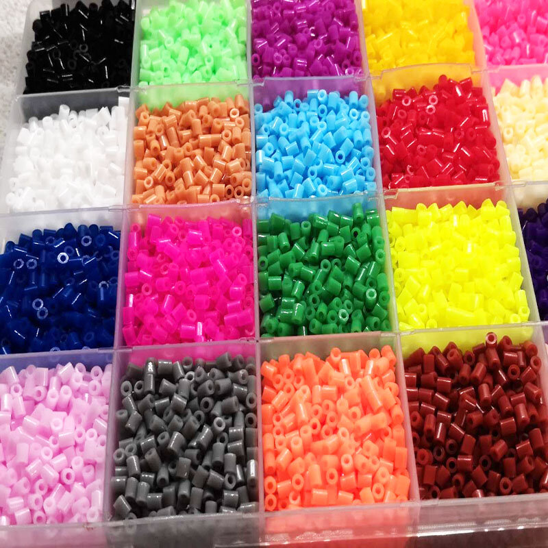 11000 stücke Perler Perlen 2,6mm Set Refill Hama Perlen 2,6mm Ergänzung Set DIY Mini Hama Iroing 3D Puzzles handgemachte Handwerk Spielzeug