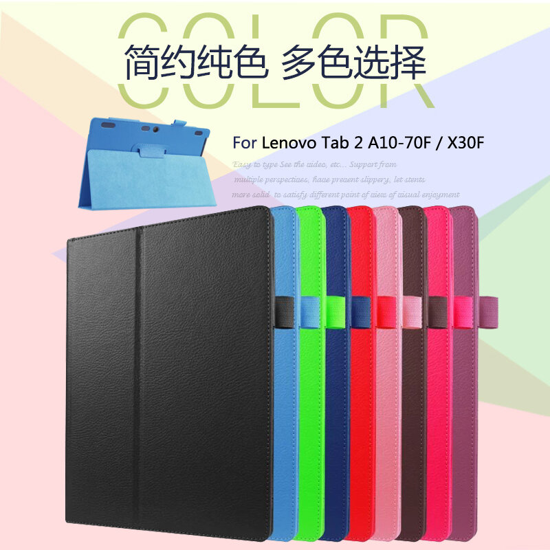 Für Lenovo Tab 2 A10-70F/L A10-30 X30F/M Tab 3 X70 X70F X70M Tab 10 TB-x103F X103F Stehen Flip Leder Schutzhülle Abdeckung