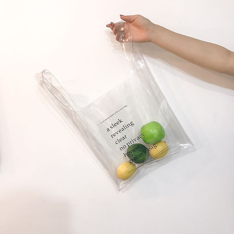 Mixtx – sac à main Transparent en PVC pour femmes, fourre-tout Design amusant Shopping, petit sac de plage Transparent à la mode, logo personnalisé, offre spéciale