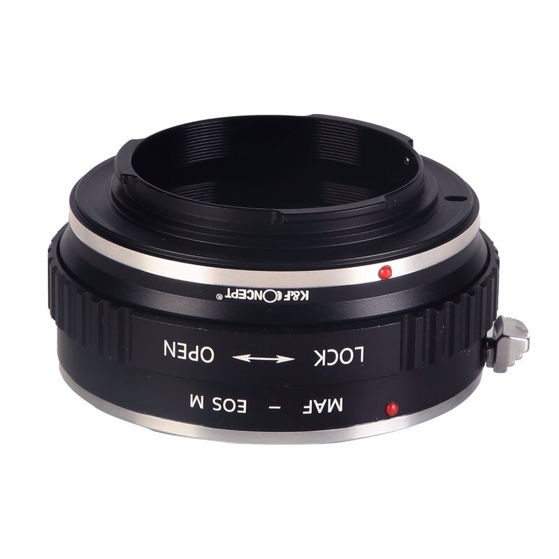 Adaptador de montagem de lente k & f concept, para minolta (af), para canon eos m, envio grátis