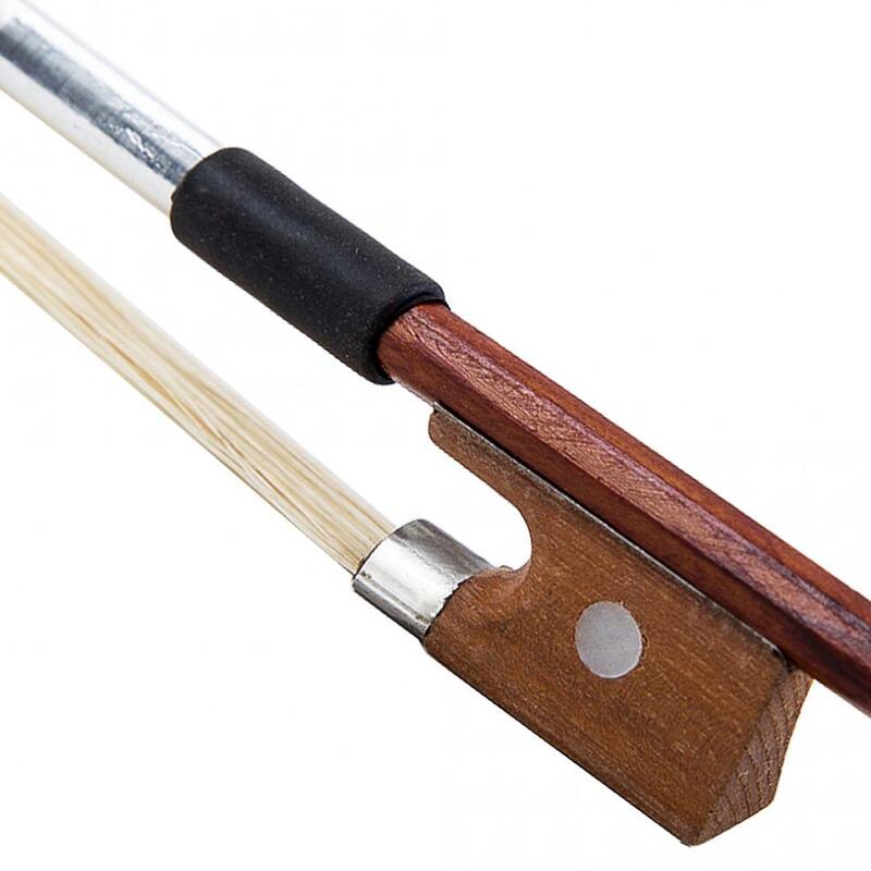 Bastão de madeira e crina para violino, acessório profissional 4/4 de alta qualidade com fecho ajustável