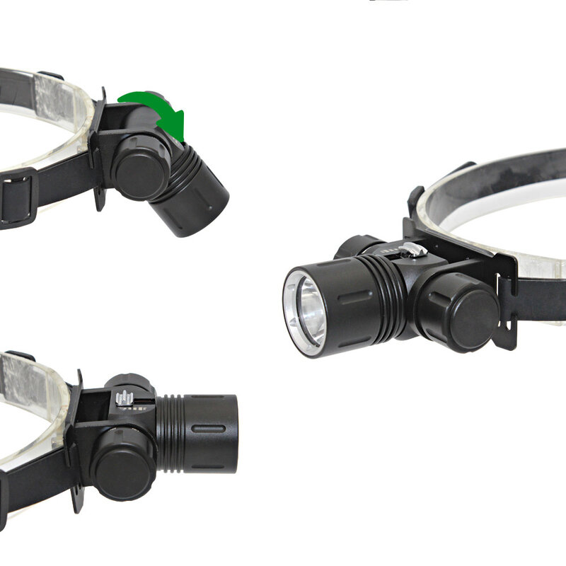 Lanterna de mergulho subaquática com led, à prova d'água, luz para mergulho + 18650 baterias + carregador