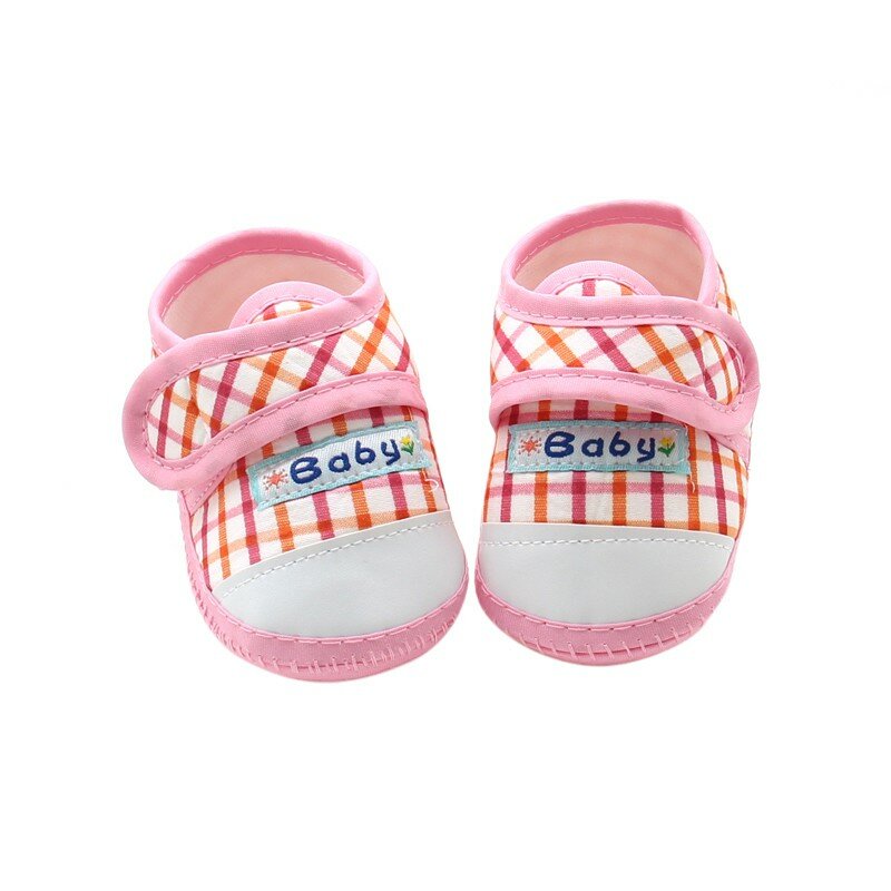 Zapatos de cuna de algodón para bebé, calzado antideslizante de fondo suave para primeros pasos, para bebés de 0 a 18 meses, 2019