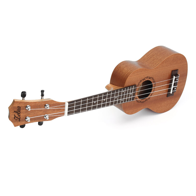 Zebra primavera 21 Polegada 15 trastes mogno soprano ukulele guitarra sapele jacarandá 4 cordas guitarra havaiana instrumentos musicais