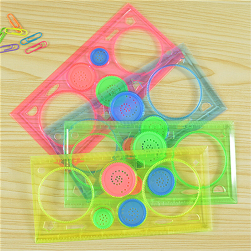 1 Pcs Spirograph Geometric Ruler Learning Drawing Tool Stationery For Student Creative Gift