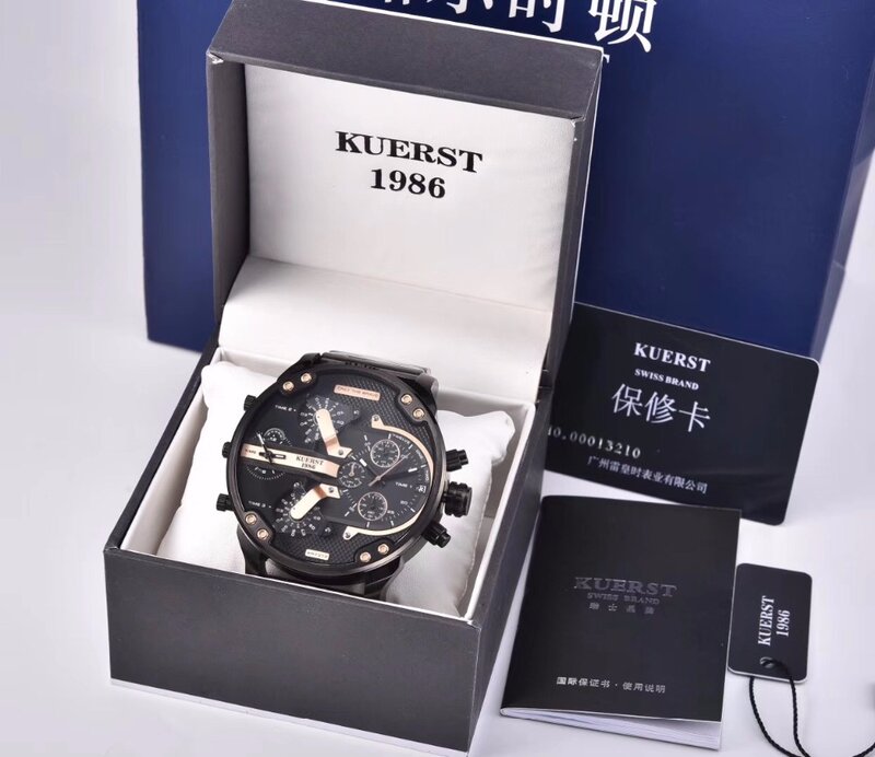 Relógio masculino analógico quartz 2019, vários fusos horários para homens, relógio de pulso casual de luxo