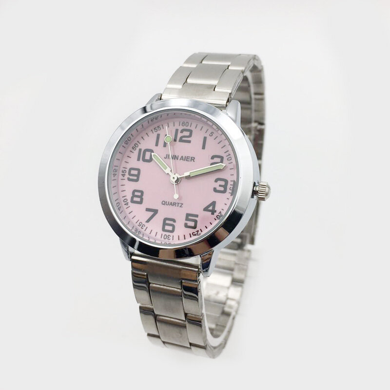 นาฬิกาผู้หญิงแบรนด์หรู Casual Simple สุภาพสตรีหญิงสแตนเลสสตีลนาฬิกาข้อมือควอตซ์แฟชั่นผู้หญิงชั่...