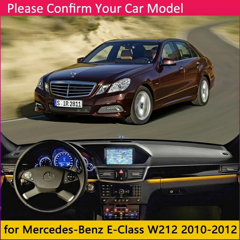 สำหรับ Mercedes Benz E - Class W212 Anti - Slip Mat Dashboard ฝาครอบบังแดด Dashmat อุปกรณ์เสริม E - Klasse e200 E250 E300 E220d AMG