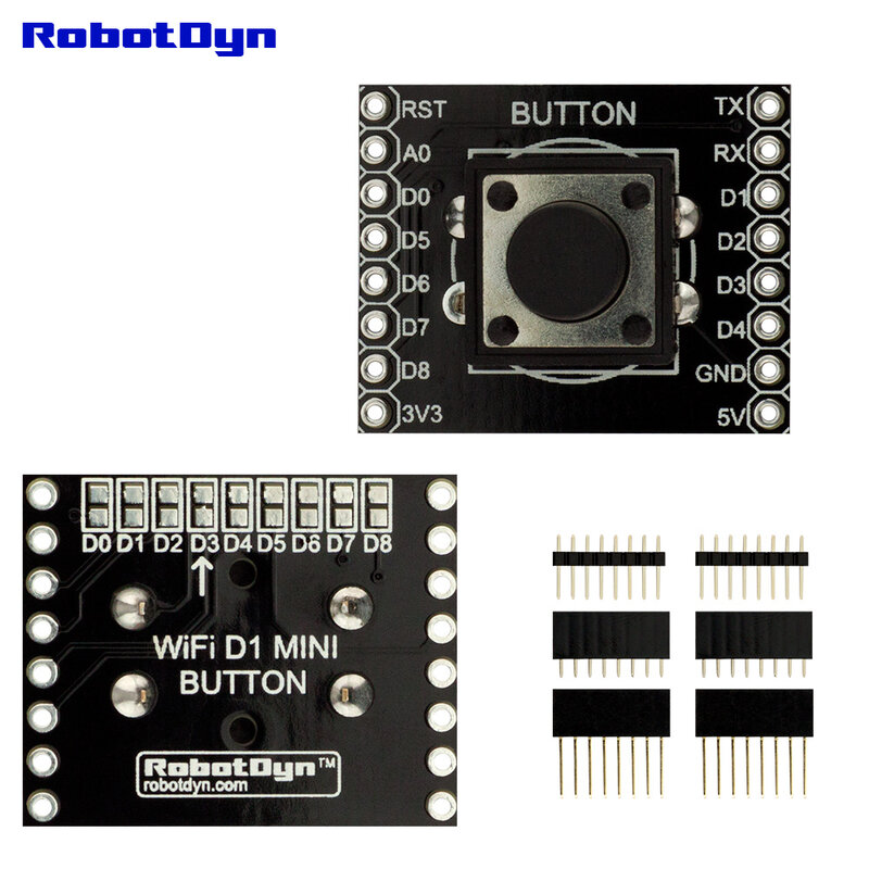 KIT IoT: WeMos D1 mini PRO ESP8266 32 mo, jeu de boucliers: double, ProtoShield, bouton, relais, journal de données compatible pour Arduino FiWi IoT