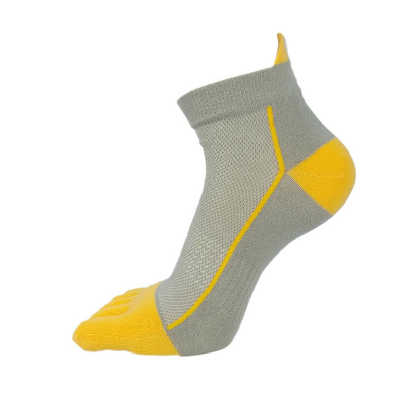 VERIDICAL Хлопковые спортивные носки с пятью пальцами, компрессионные дышащие модные носки Harajuku в яркую полоску с пальцами ног EU39-45