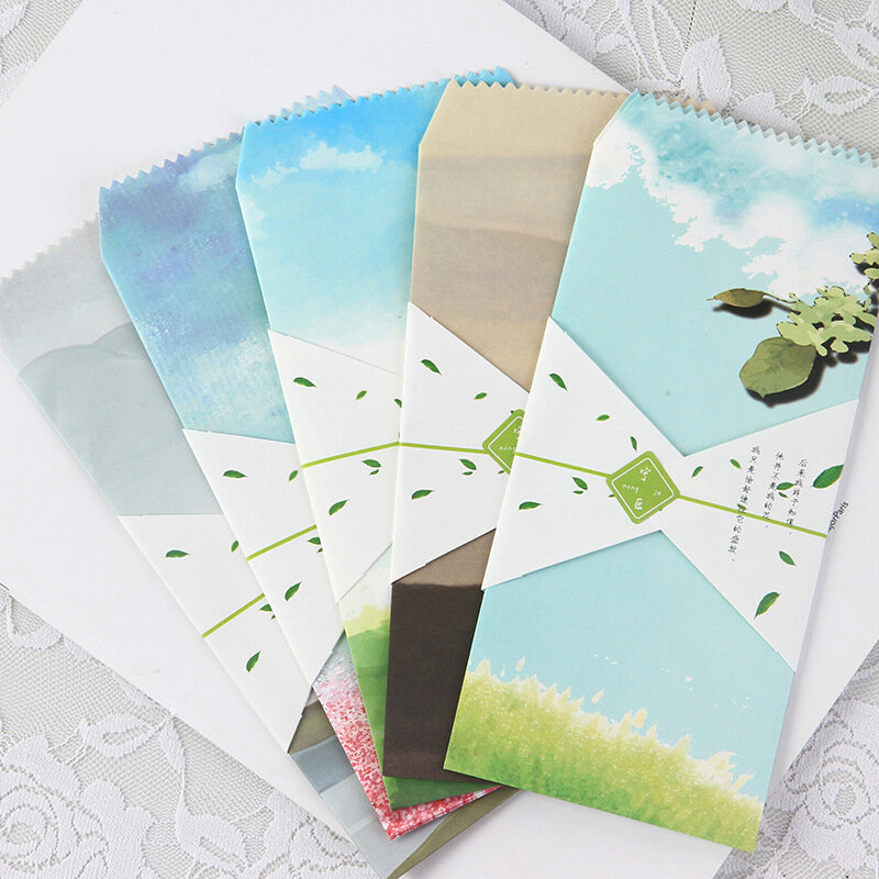 20 sztuk/partia Korea Cute Cartoon Mini kolorowe koperty papierowe Kawaii małe dziecko prezent Craft koperty na zaproszenia ślubne list