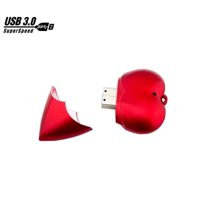 Amor coração usb flash drive USB 3.0 pendrive 8 GB GB GB 64 32 16 GB memory stick mini computador dom pen drive usb stick