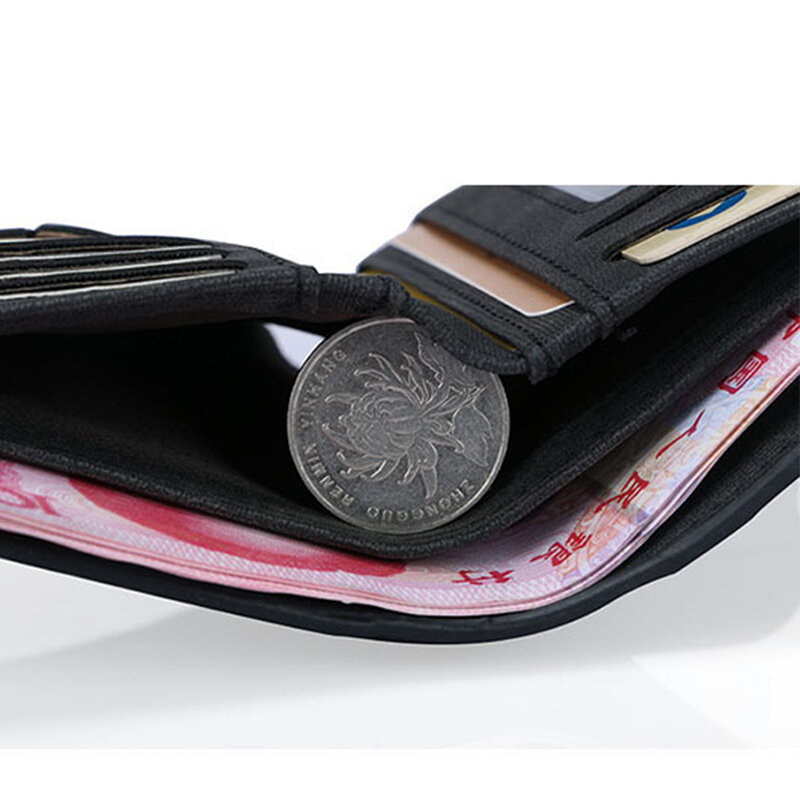 Zovyvol nova moda couro vaca titular do cartão de crédito dos homens zíper sólido multi-função proteção moeda carteira porta tarjetas bolsa