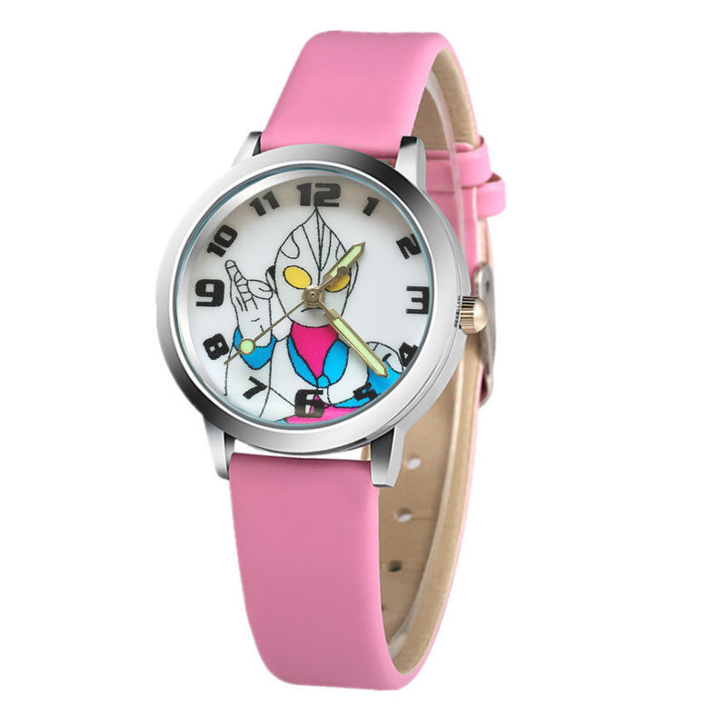Cartoon śliczne marki skórzany zegarek kwarcowy cyfrowy dzieci moda dziewczyna bransoletka zegarek chłopiec zegarek sportowy Relogio Masculino