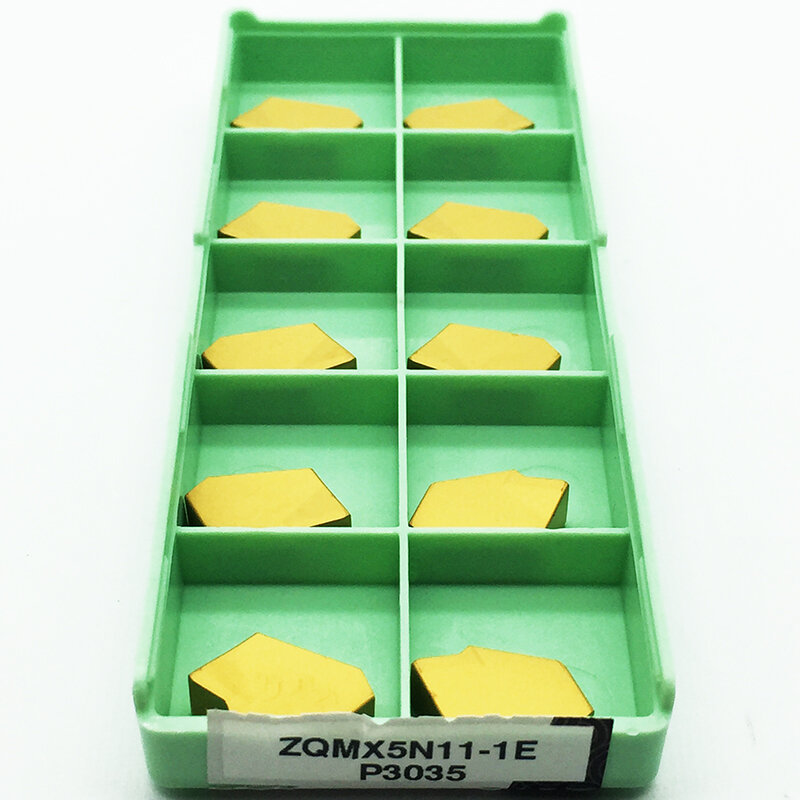 10 sztuk ZQMX5N11-1E P3035 ZQMX3N11 ZQMX4N11 ZQMX5N11 ZQMX6N11 ostrze cnc z węglika pojedyncze skóry kuter wkładki narzędzia