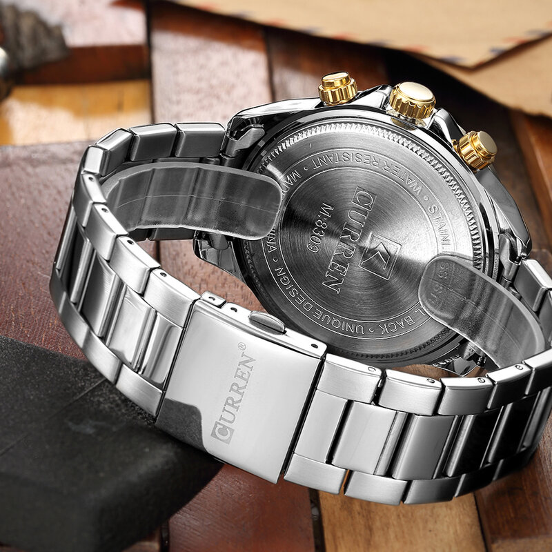 Relogio Curren Masculino Top Luxury Brand Quartz Watch For Men Luminous Hands Chronograph Casual Mens Wrist Watches Wateroproof