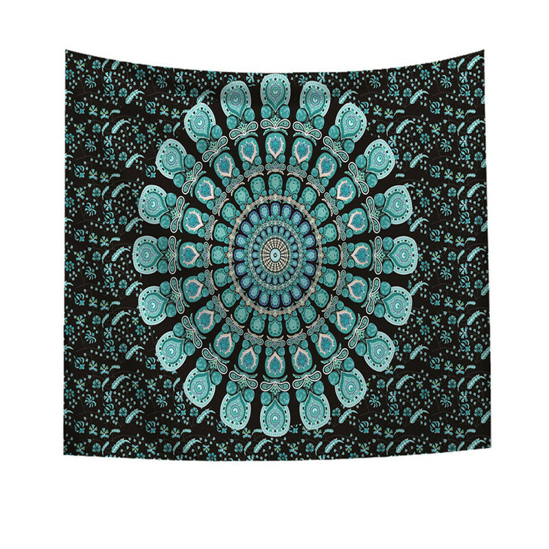 Mandala indiano tapeçaria twin hippie parede pendurado colcha lance capa boêmio praia tapete de mesa panos decoração da arte para casa cobertor