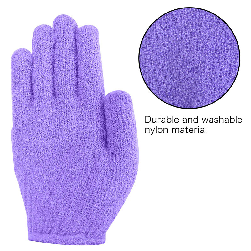 Отшелушивающие перчатки GOALONE, двусторонние нейлоновые перчатки для всего тела, 100 шт., аксессуары для ванной, рукавицы для душа пар