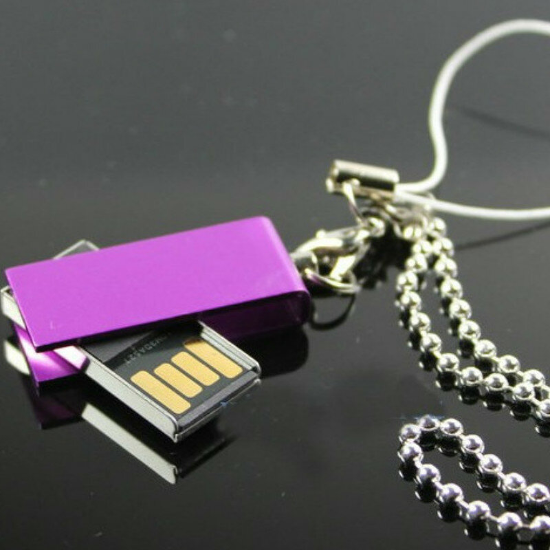 1GB 2GB USB Flash Drive Mini Metallo Pendrive Girevole USB2.0 Bastone Regalo Logo Personalizzato Laser parola Incidere disegno modello di stampa Regalo