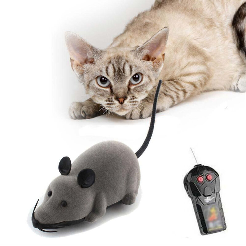 Heißer 3 Farben Fernbedienung Maus Spielzeug Drahtlose Simulation Plüsch Mäuse RC Elektronische Mäuse Spielzeug Für kinder Lustige spielzeug Großhandel