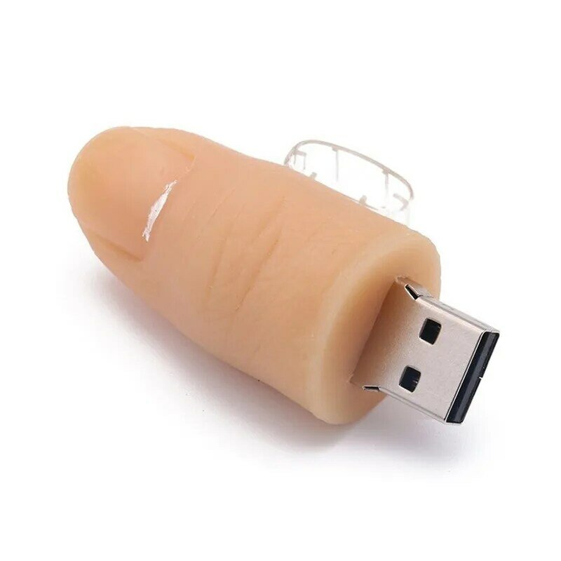 Unidad flash USB 2,0 con forma de dedo humano, pen drive de 64gb, 32gb, 16gb, 8gb, 4gb, mini pendrive de dibujos animados divertidos, capacidad real