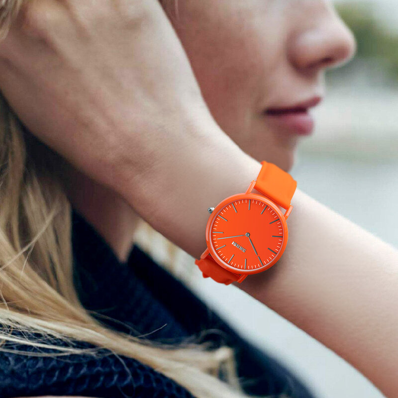 Skmei relógio de quartzo de marca luxuosa, relógio de casal com pulseira de couro na moda casual de 30m, à prova d'água 9179