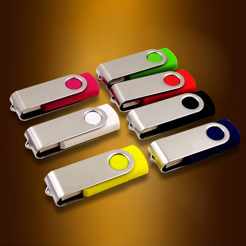 Promosi Flash Drive USB! Memutar Warna-warni USB 2.0 8GB 16GB 32GB 64GB 128GB 256GB Flash Drive Pen Drive Stik Memori U Disk