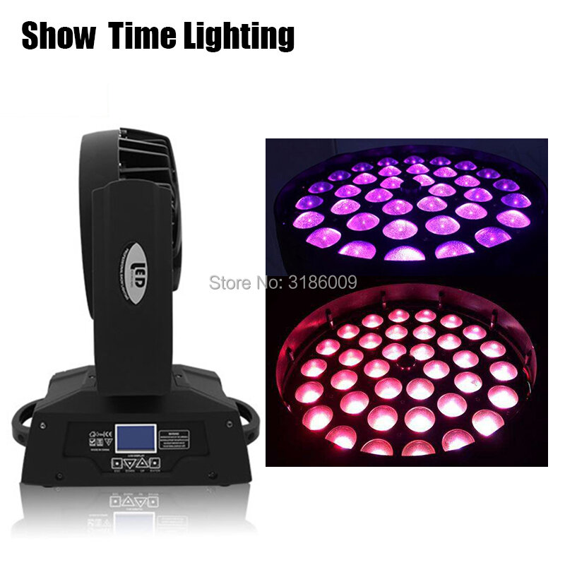 Professional Stage Light Dj Led Moving Head Zoom Angle Large RGBW Dyeing Club Bar Party Performance 36pcs 10W Cree Led Lamp